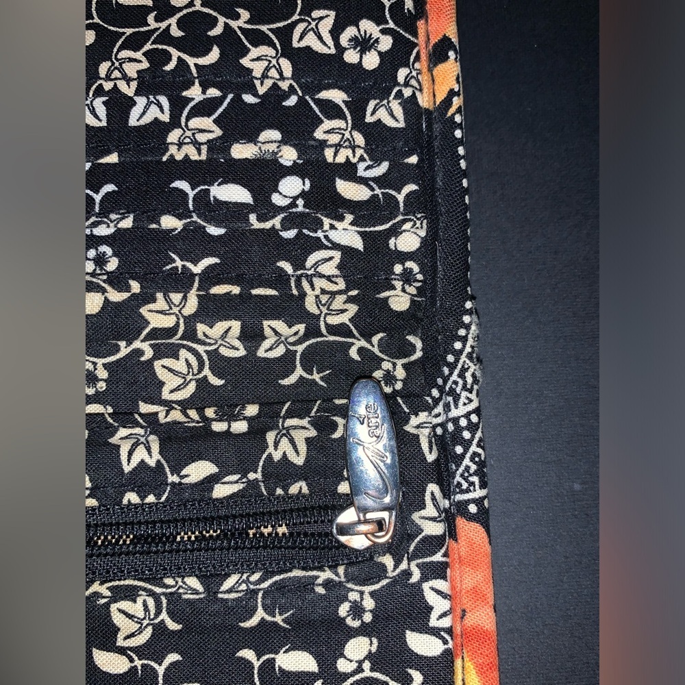 Vintage Marie foldable Wallet​, unique design inside/out does have ware - Picture 8 of 11